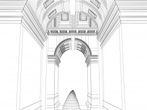 India Gate 3D Model