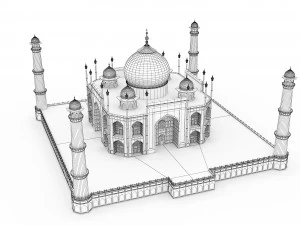 Taj Mahal 3D Model