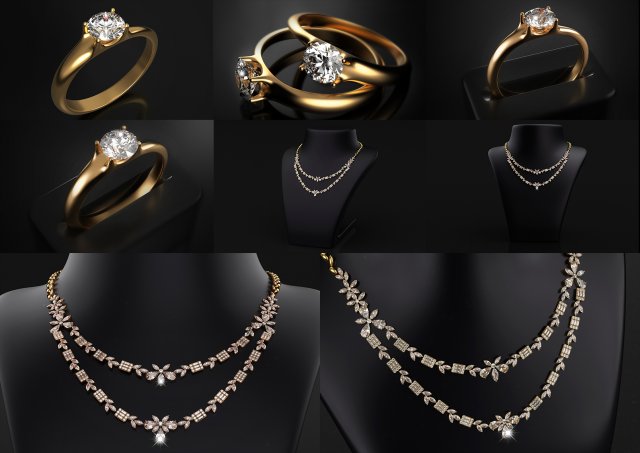 Jwellery Design Modelo 3D .c4d .max .obj .3ds .fbx .stl .blend 