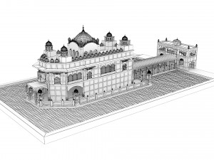 Golden Temple 3D Model