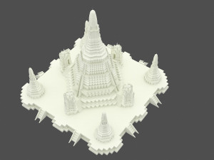 Wat Arun Temple 3D-Modell
