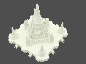 왓 아룬 사원 3D 모델