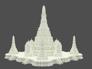 Wat Arun Temple 3D Model