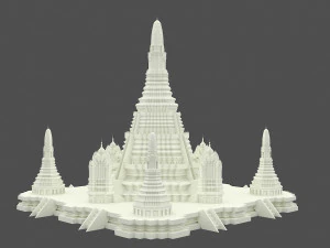 Wat Arun Temple 3D Model