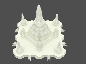 Wat Arun Temple 3D Model