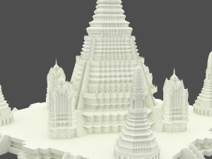 Wat Arun Temple 3D Model