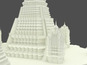 Wat Arun Temple 3D Model