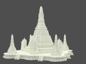 Wat Arun Temple 3D Model