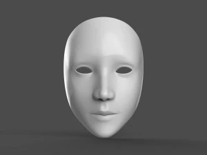 M&aacute;scara de Teatro Modelo de Impressão 3D