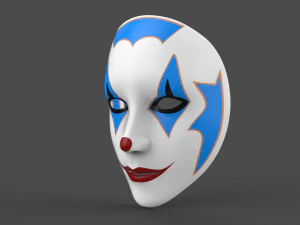 Mask Women Clown 3D Print Model