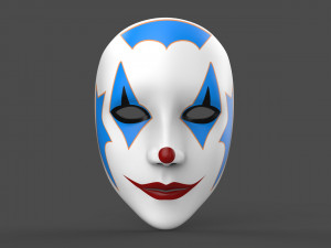 Mask Women Clown Modelo de impresión 3D