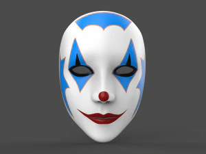 Mask Women Clown 3D Print Model