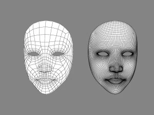 Mask Women Clown 3D Print Model