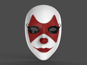 M&aacute;scara Mulheres Palha&ccedil;o Modelo 3D