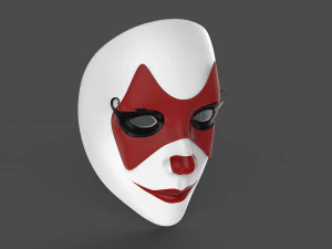 Mask Women Clown 3D Model
