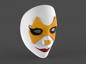 Mask Women Clown 3D Model