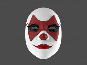 Mask Women Clown 3D Model
