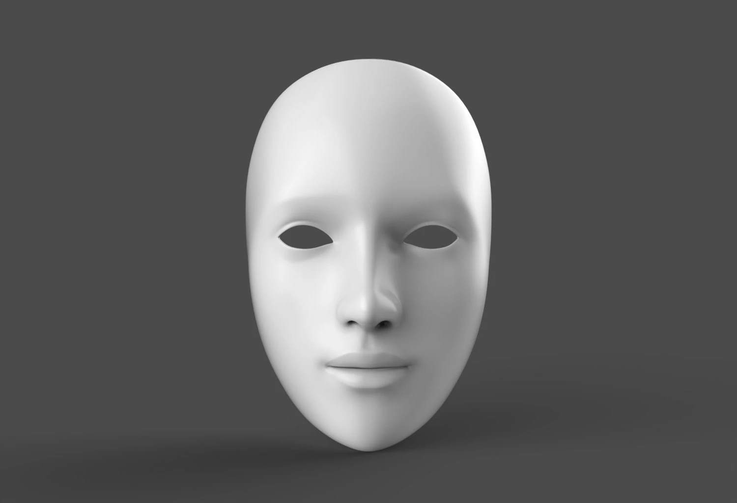 Theater Mask 3D Model .c4d .max .obj .3ds .fbx .stl .blend