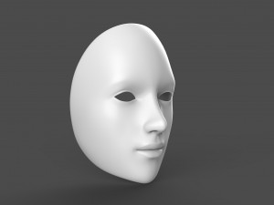 Theater Mask 3D Model