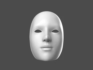 Theater Mask 3D Model
