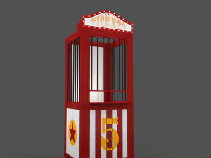 Ticket Counter 3D Model