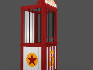 Ticket Counter Model 3D