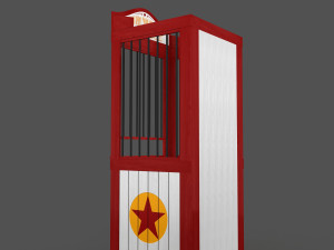 Ticket Counter Model 3D