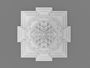 Shanti Yantra 3D Baskı Modeli