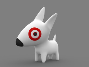 Target Mascot Bullseye Modelo 3D