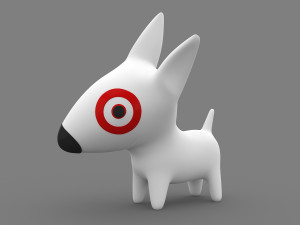 Target Mascot Bullseye Modelo 3D