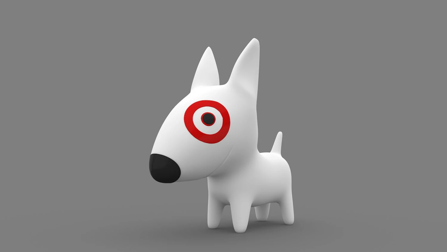 Target Mascot Bullseye 3D Model .c4d .max .obj .3ds .fbx .stl .blend