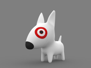 Target Mascot Bullseye Modèle 3D