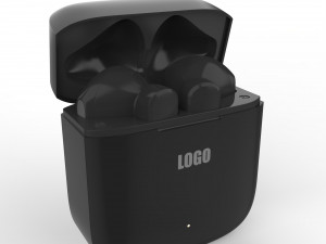 True Wireless Earbuds Model 3D