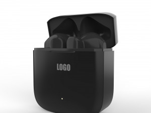 True Wireless Earbuds Model 3D