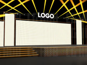 Оформление сцены мероприятия 3D Модель