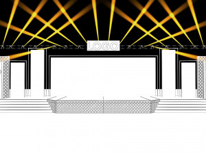 Event stage design 3D Model