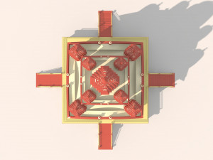 Kali Temple Model 3D