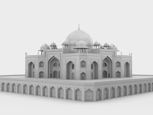 フマユーン廟 3Dモデル