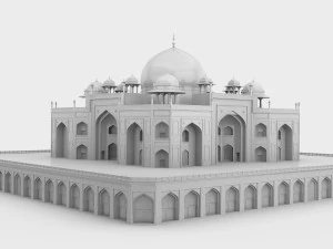 Humayun Tomb 3D Model