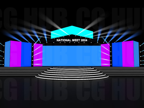 Event stage design 3D 模型