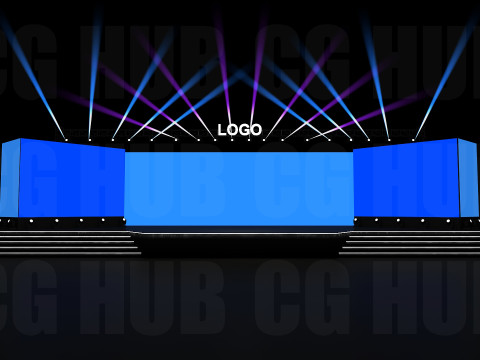 Event stage design Modèle 3D