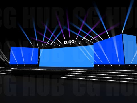 Event stage design Modèle 3D