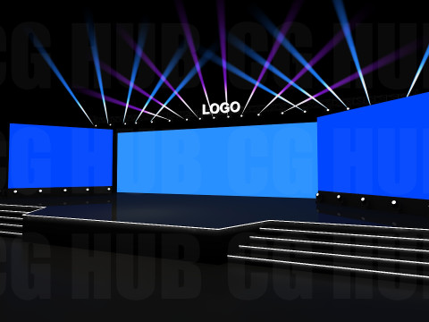 Event stage design Modèle 3D