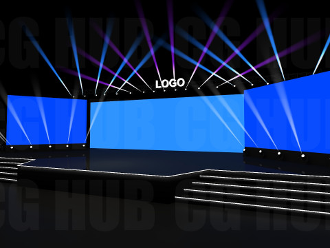 Event stage design Modèle 3D