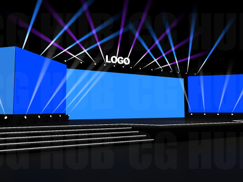 Event stage design Modèle 3D