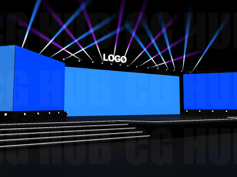 Event stage design Modèle 3D