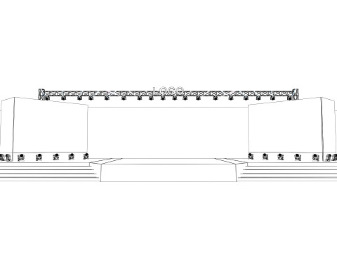 Event stage design Modèle 3D