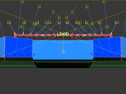 Event stage design 3D Model