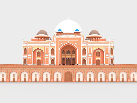 Humayun Tomb 3D Model