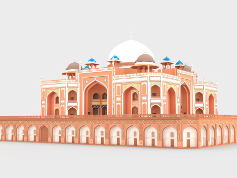 Humayun Tomb 3D Model